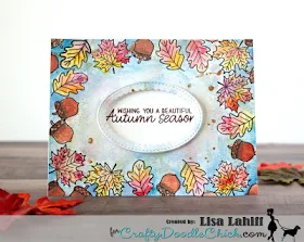Sunny Studio Stamps: Beautiful Autumn Customer Card by Lisa Lahill