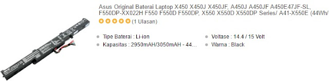  Laptop asus mempunyai satu perangkat keras yang berfungsi untuk mensuplai tenaga listrik a Berita laptop Harga Baterai Laptop Asus Original All Type Terbaru 2017