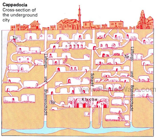 Cappadocia underground map