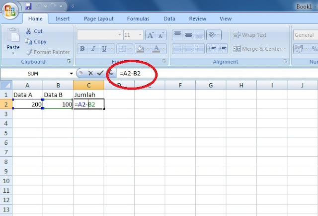 Melakukan penjumlahan dengan Excel merupakan cara gampang dan efisien dengan tingkat kesalah Cara Membuat Formula Pengurangan di Excel  