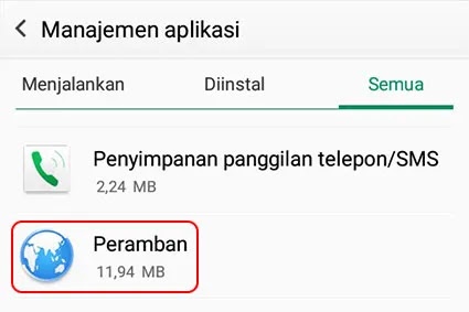 peramban di oppo tidak bisa dibuka