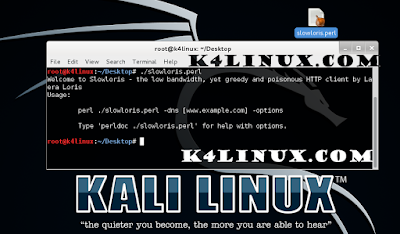 kali linux ddos attack slowloris