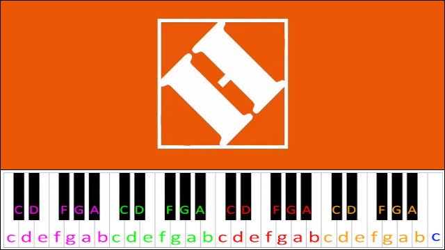Let's Do This (Home Depot Theme) Piano / Keyboard Easy Letter Notes for Beginners