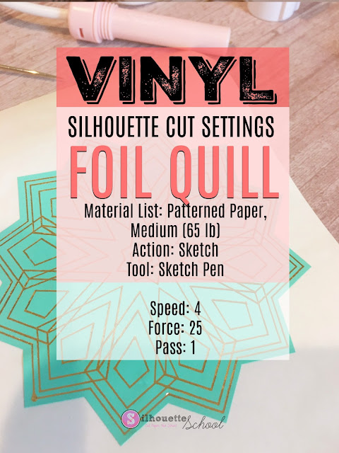  foil quil, foil quill silhouette, foil quill designs, foil quill tutorials, Silhouette Cameo Tutorial