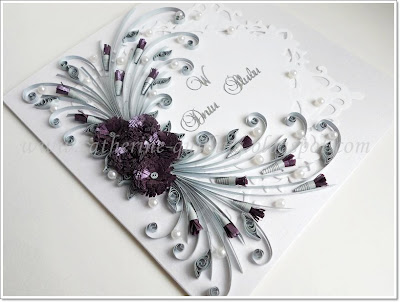 quilling HochzeitsKarten