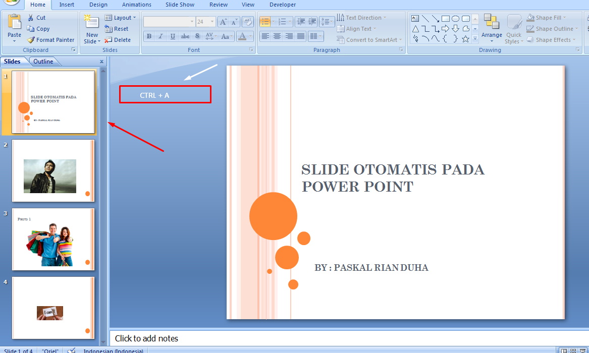 CARA MEMBUAT SLIDE OTOMATIS PADA POWORPOINT