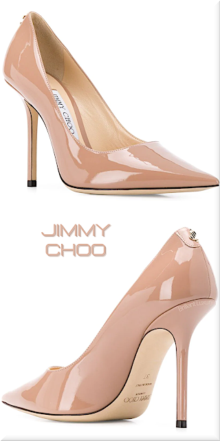 ♦Jimmy Choo brown patent leather high heel pumps #jimmychoo #shoes #brown #brilliantluxury