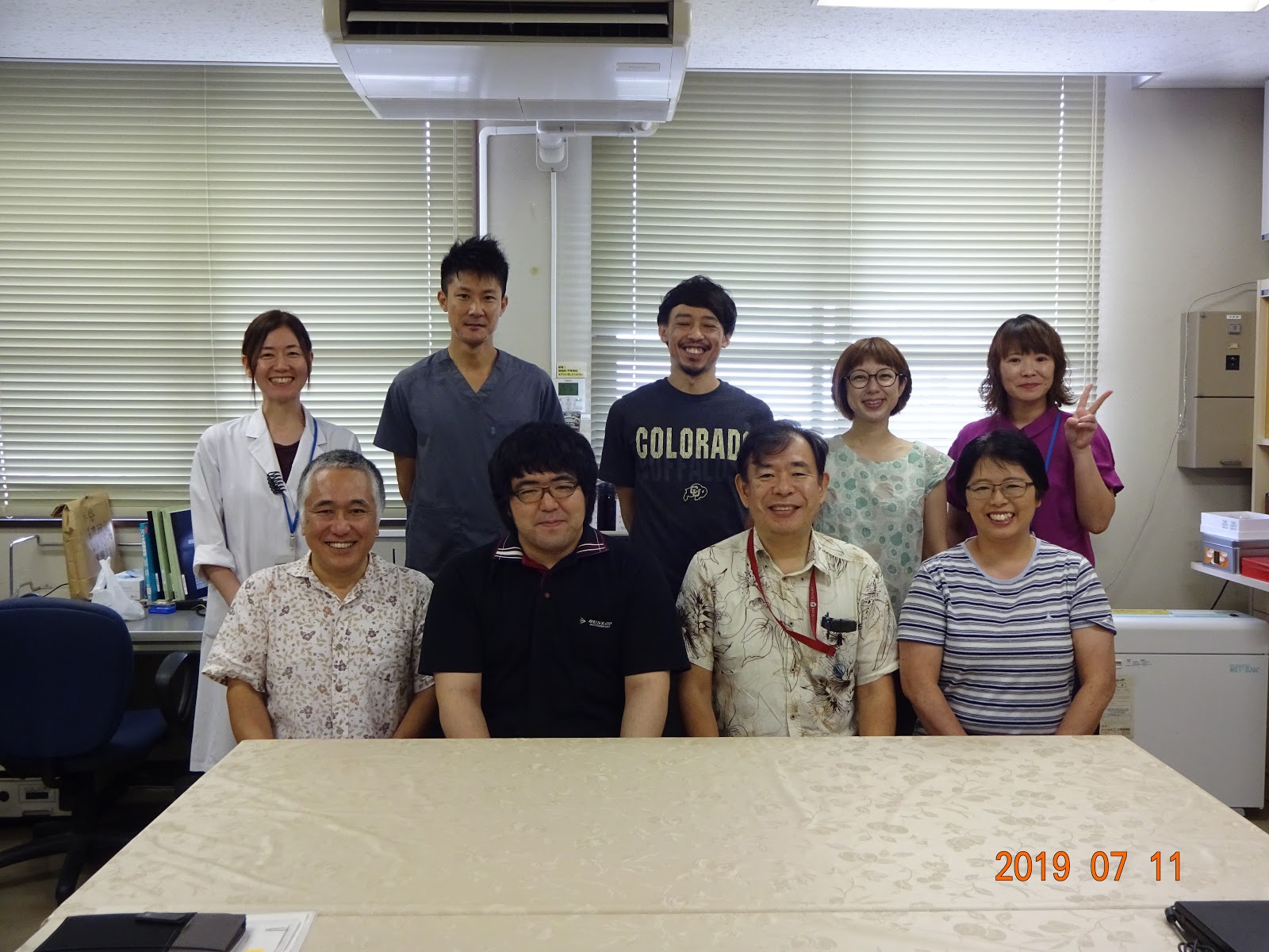 琉球大学大学院医学研究科分子解剖学講座 19年7月11日集合写真