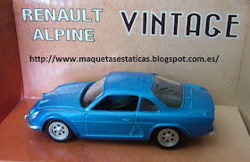 diecast model static car Renault Alpine