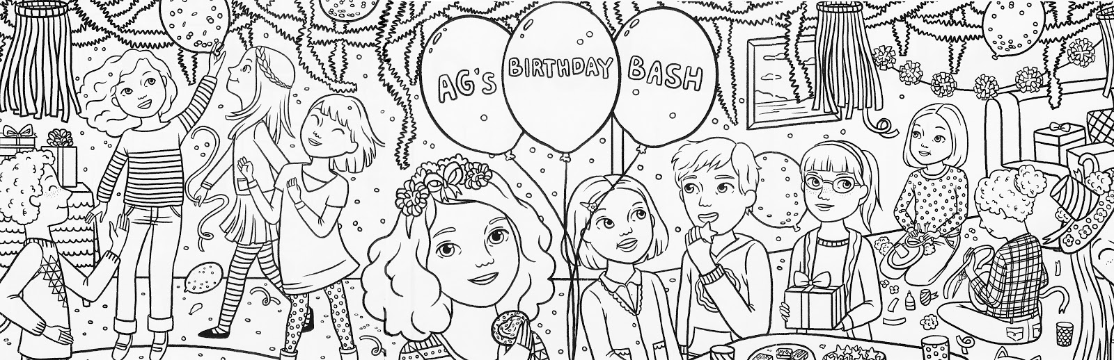 American Girl Magazine Special Birthday Coloring Page