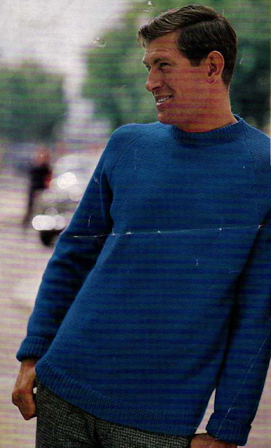 The Vintage Pattern Files - Free 1960's Knitting Pattern - Mens Sweater