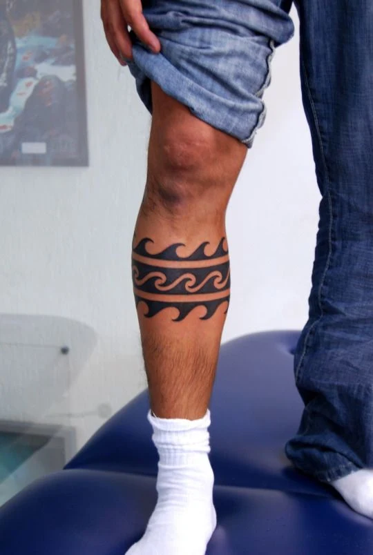 Tatuagem Masculina na perna