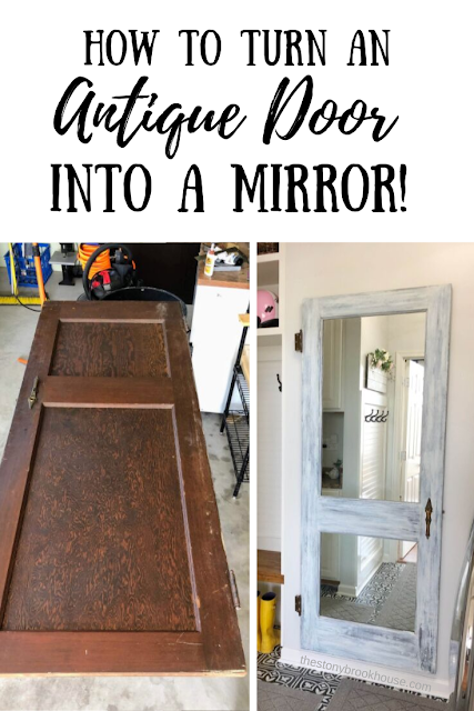 Antique Door Turned Mirror