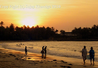 Sunset at Malwan beach