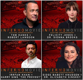 Tom Hanks, Felicity Jones, Irrfan Khan