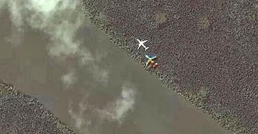 Imej Pesawat MH370 terbang rendah di kepulauan Hindi