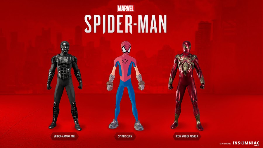 spider man ps4 dlc new suits