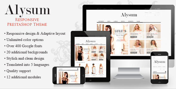 Alysum - Premium PrestaShop 1.5 Template - Shopping PrestaShop