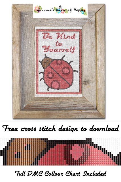 Creature Comforts! Be Kind to Yourself Ladybug Cross Stitch Pattern Free to Download ladybug cross stitch, be kind to yourself cross stitch, cross stitch for beginners, insect cross stitch, be kind cross stitch pattern cross stitch funny, subversive cross stitch, cross stitch home, cross stitch design, diy cross stitch, adult cross stitch, cross stitch patterns, cross stitch funny subversive, modern cross stitch, cross stitch art, inappropriate cross stitch, modern cross stitch, cross stitch, free cross stitch, free cross stitch design, free cross stitch designs to download, free cross stitch patterns to download, downloadable free cross stitch patterns, darmowy wzór haftu krzyżykowego, フリークロスステッチパターン, grátis padrão de ponto cruz, gratuito design de ponto de cruz, motif de point de croix gratuit, gratis kruissteek patroon, gratis borduurpatronen kruissteek downloaden, вышивка крестом