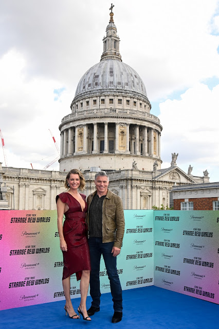 Anson Mount and Rebecca Romijn Attend Star Trek: Strange New Worlds S2 London Photocall for Paramount+
