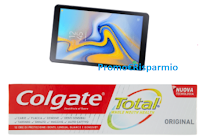 Logo ''Con Colgate e Carrefour puoi vincere Samsung'': 18 Tablet Galaxy Tab A 10,5 in palio!