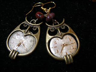  Steampunk Owl Earrings