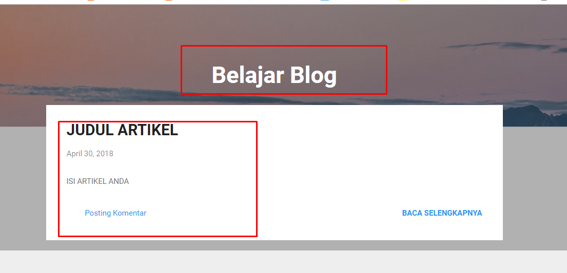 Cara Membuat Blog Gratis Di Blogger