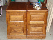 I painted the Desk Top and the cabinets Benjamin Moore's Timid White