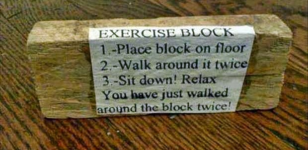Exercise Block Semi Wordless Wednesday