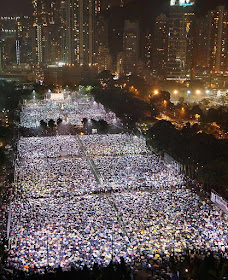 Vigília pode ser a maior da história de Hong Kong por Tiananmen