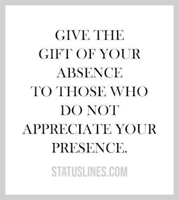 give the gift of ur absence