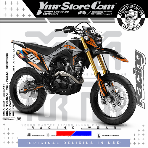 Decal Sticker Full Body CRF 150L New - Dekal CRF 150L Minimalis