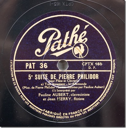 Pathé PAT 36 [CPTX 165] label