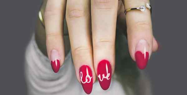 Cute red nail art