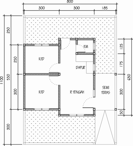 Rumah Desain: Denah Rumah Type 36