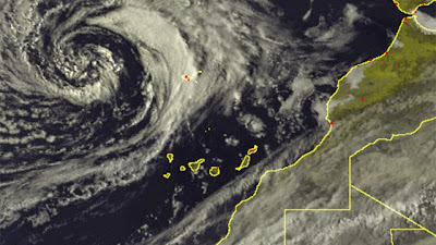 Se aproxima borrasca a Canarias, 13 abril