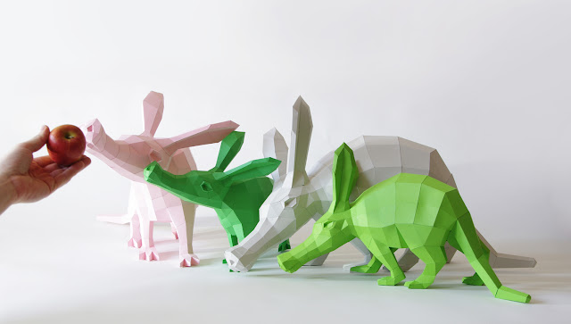 Green Pear Diaries, DIY, Wolfram Kampffmeyer, Paperwolf, esculturas de papel