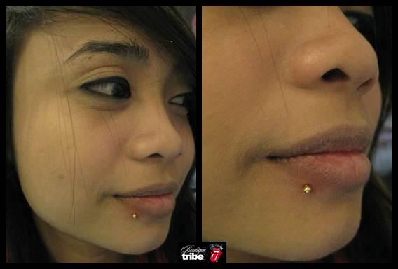 labret piercing pictures. Labret piercing