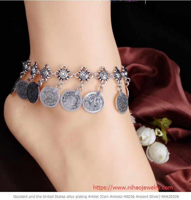 Occident and the United States alloy plating Anklet