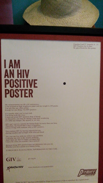 HIV posters were originally developed by Grupo de Incentivo a Vida (GIV), a non-government organization based in Brazil. 