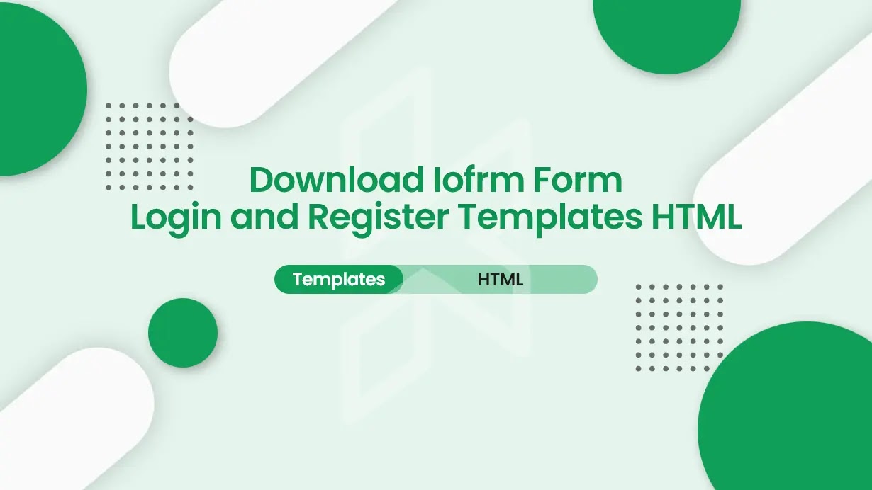 Download Iofrm - Login and Register Form Templates HTML Gratis