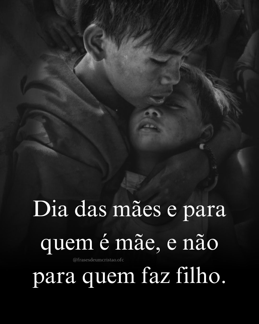 Dia das mães e para quem é mãe, e não para quem faz filho.