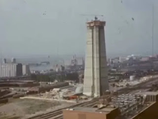 The CN tower under construction in 1973