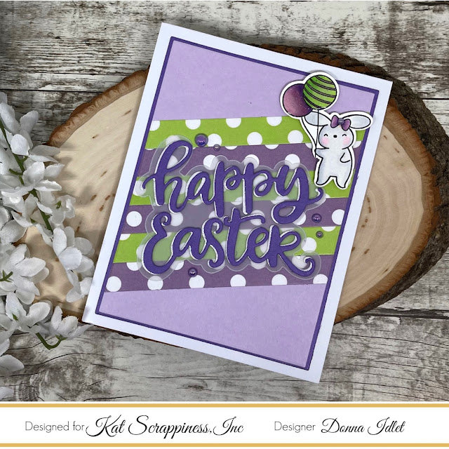 Kat Scrappiness, Easter, Kat Scrappiness Happy Easter with Shadow Die, Hippity Hoppity Bunnies Stamp Set, Box Sentiment Strips, Hop into Easter 6x8 paper pad,