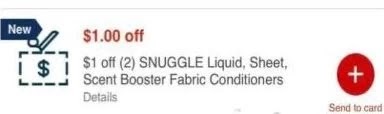 USE $1.00 Off 2 any Snuggle item CVS crt store Coupon (Select CVS Couponers)