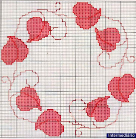 Коллекция схем сердечек для вышивания крестом