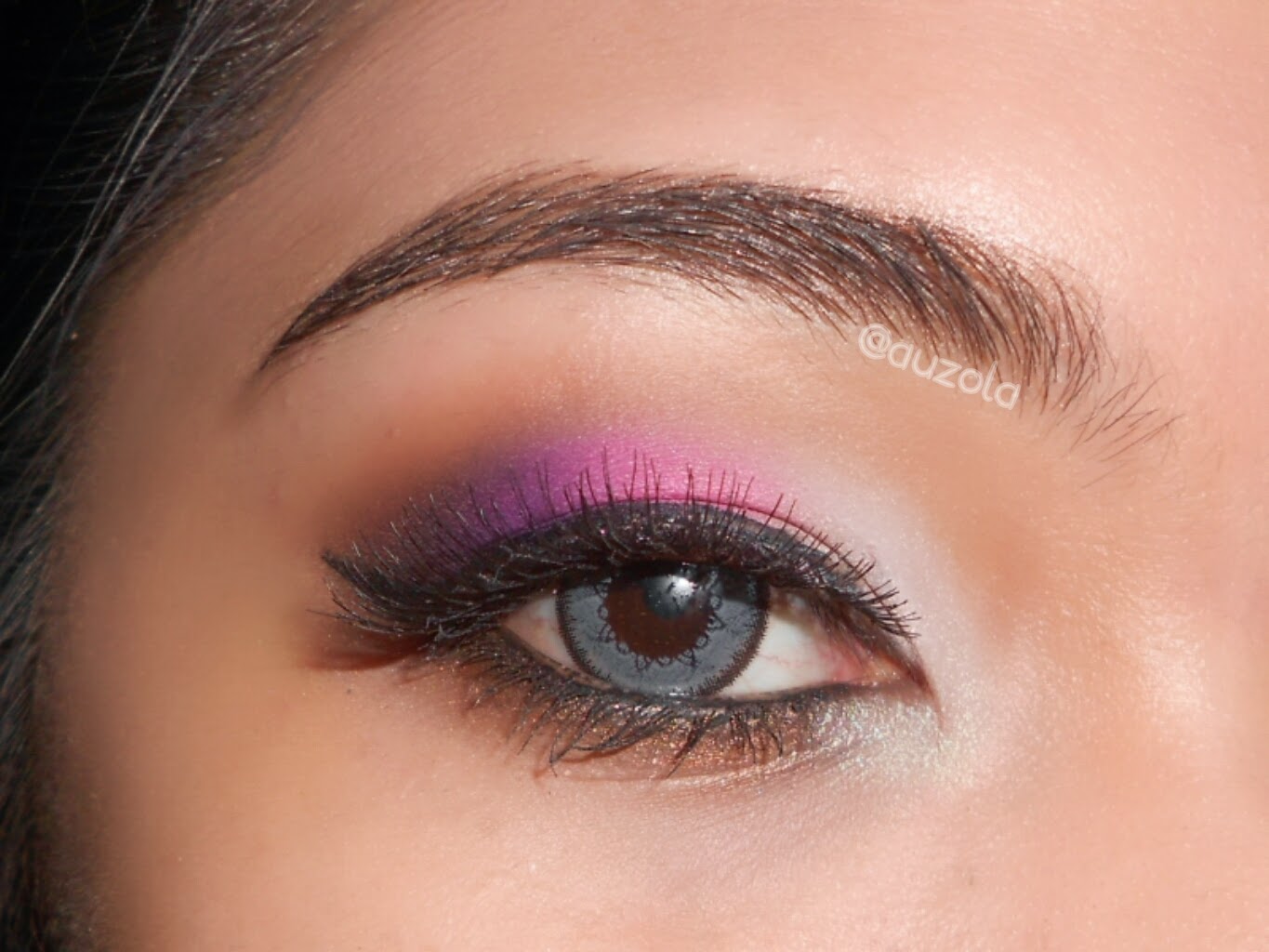 Tutorial Eye Makeup Purple Pinklicious Kawaii Beauty Japan