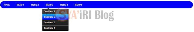 Cara Memasang Menubar dropdown CSS di Blog