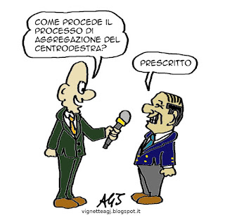 Berlusconi, centrodestra, satira, vignetta