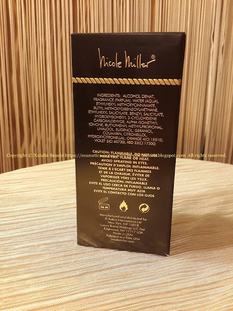 NICOLE MILLER by NICOLE MILLER PERSONAL PERFUME REVIEW AND PHOTOS NATALIE BEAUTE